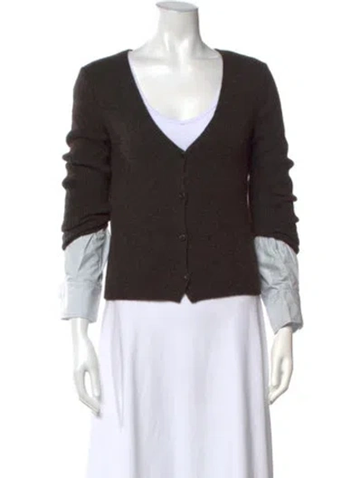 Pre-owned Alexander Wang V-neck Sweater In Brown