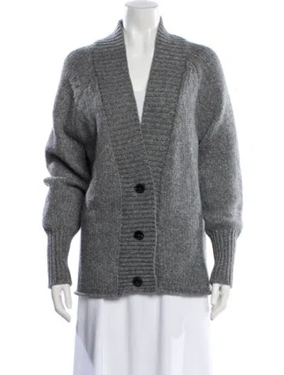 Pre-owned Alexander Wang V-neck Sweater In Gray