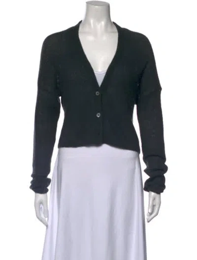 Pre-owned Alexander Wang V-neck Sweater In Grey