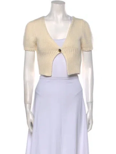 Pre-owned Alexander Wang V-neck Sweater In Neutral