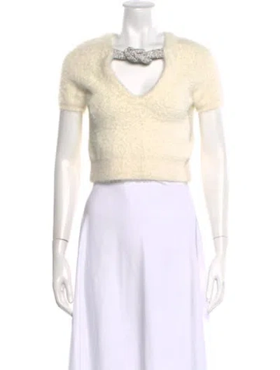 Pre-owned Alexander Wang V-neck Sweater In Neutral