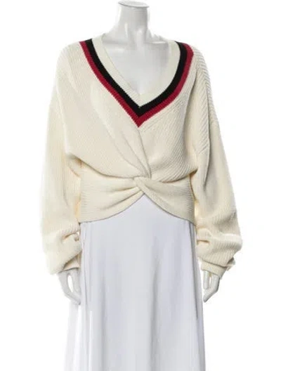Pre-owned Alexander Wang V-neck Sweater In Neutral