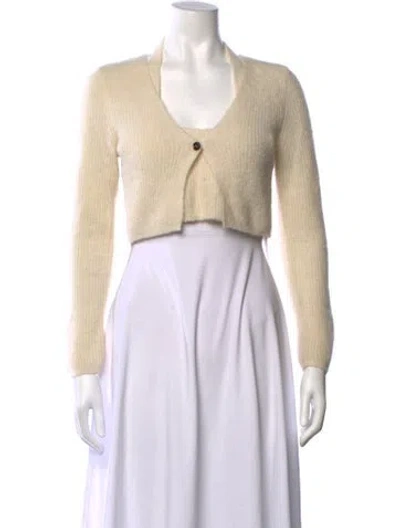 Pre-owned Alexander Wang V-neck Sweater In Neutrals