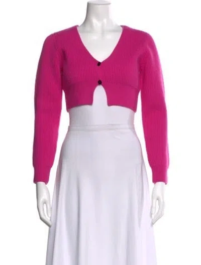 Pre-owned Alexander Wang V-neck Sweater In Pink