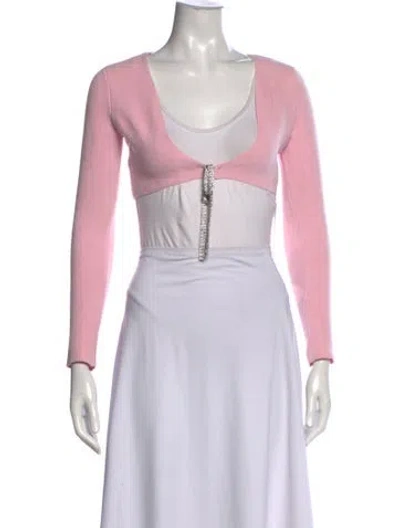 Pre-owned Alexander Wang V-neck Sweater In Pink