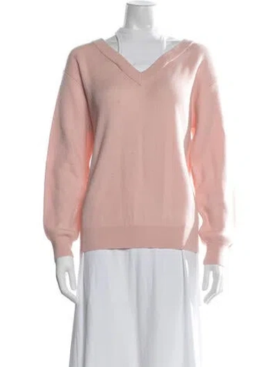 Pre-owned Alexander Wang V-neck Sweater In Pink