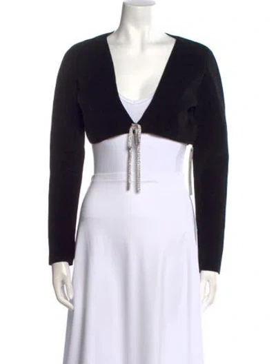 Pre-owned Alexander Wang V-neck Sweater W/ Tags In Black