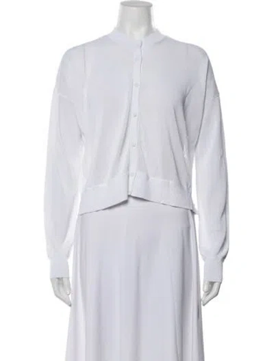 Pre-owned Alexander Wang V-neck Sweater W/ Tags In White
