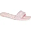 Alexander Wang Vy Crystal Embellished Slide Sandal In Pink