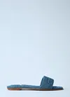 Alexander Wang Vy Pool Sandal In Denim In Blue