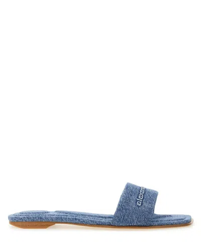 Alexander Wang Vy Sandals In Blue