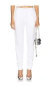 Alexander Wang Waffle Jogger Pant In White