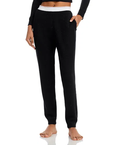 Alexander Wang Waffle Jogger Pants In Black