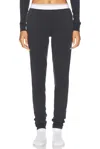Alexander Wang Waffle Jogger In Washed Black