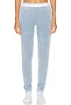 Alexander Wang Waffle Jogger In Washed Blue
