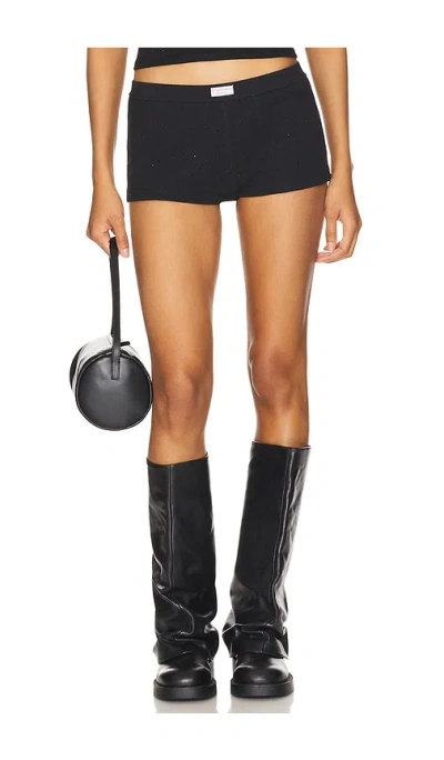 Alexander Wang Waffle Short In Black