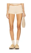 Alexander Wang Waffle Short In Doeskin
