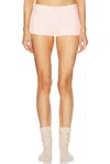 Alexander Wang Waffler Short In Pearl Pink