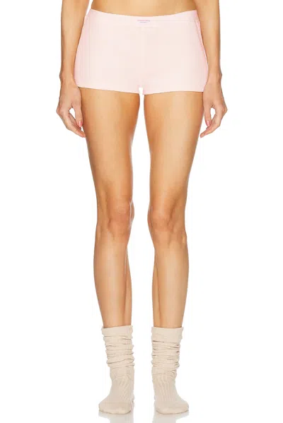Alexander Wang Waffler Short In Pearl Pink