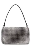 Alexander Wang Medium Heiress Crystal & Leather Handbag In White