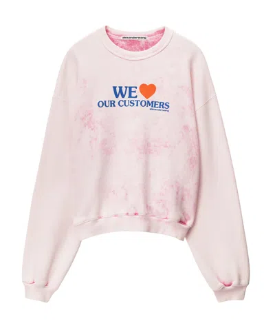 ALEXANDER WANG ALEXANDER WANG LOVE OUR CUSTOMERS SWEATSHIRT