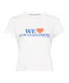 Alexander Wang We Love Our Customers-print T-shirt In White