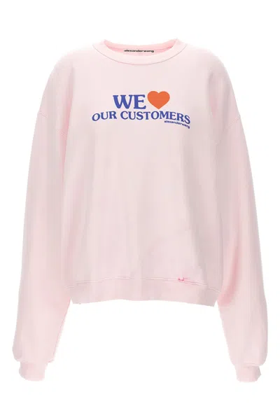 ALEXANDER WANG ALEXANDER WANG 'WE LOVE OUR CUSTOMERS' SWEATSHIRT