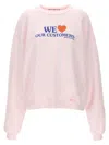 Alexander Wang Love Our Customers Sweatshirt In Pink