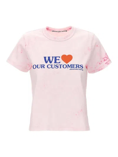 ALEXANDER WANG WE LOVE OUR CUSTOMERS T-SHIRT