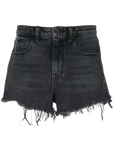 ALEXANDER WANG WEAR TASSEL DENIM SHORTS