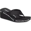 Alexander Wang Wedge Flip Flop In Black