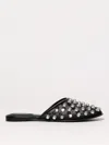 Alexander Wang Rhodes Stud-embellished Mesh Ballet Flats In Black
