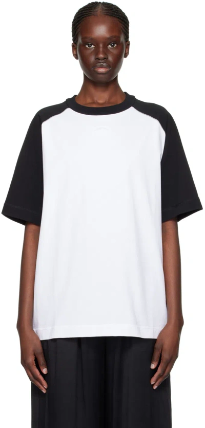 Alexander Wang Logo-embossed Raglan T-shirt In White