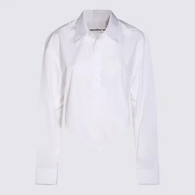Alexander Wang White Cotton Asymmetric Shirt