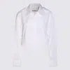 Alexander Wang White Cotton Asymmetric Shirt In White