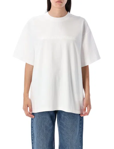 Alexander Wang White Cotton Oversize T-shirt