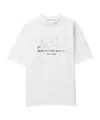 Alexander Wang White Cotton Oversized Logo T-shirt In White