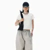 Alexander Wang White Cotton Oversized Logo Tee