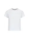 Alexander Wang Crew Neck Embroidered Short Sleeves Top In White