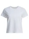 Alexander Wang Puff Logo Shrunken Crewneck T-shirt In White