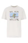 Alexander Wang White Cotton T-shirt In Gunsmoke