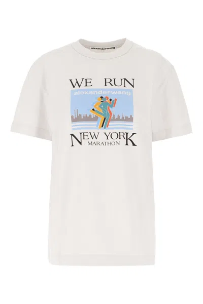 ALEXANDER WANG WHITE COTTON T-SHIRT