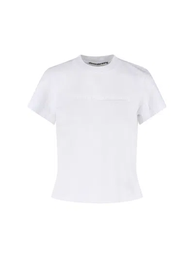 ALEXANDER WANG WHITE CREW NECK T-SHIRT