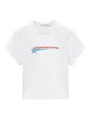 Alexander Wang Crystal Hotfix Star Jersey T-shirt In White