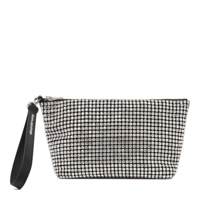 Alexander Wang White Crystal Glass Bags In Multi