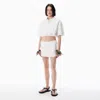 Alexander Wang White Deconstructed Miniskort