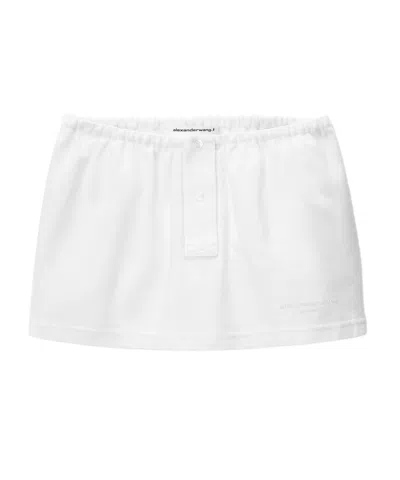 Alexander Wang White Deconstructed Miniskort