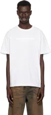 Alexander Wang Distressed Logo T-shirt In White