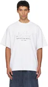 Alexander Wang White Graphic Short Sleeve T-shirt In White