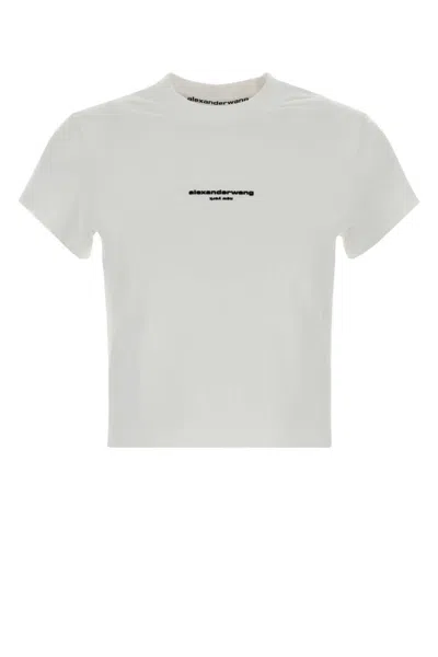Alexander Wang White Logo Crew Neck T-shirt